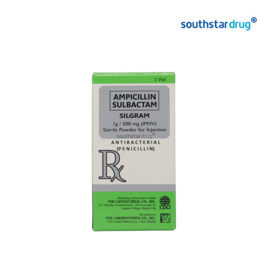 Rx: Silgram 1g / 500mg (I.M. / I.V.) Vial