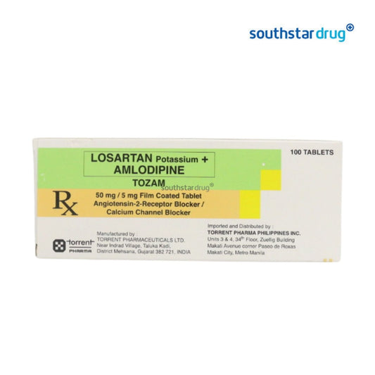 Rx: Tozam 50mg / 5mg Tablet