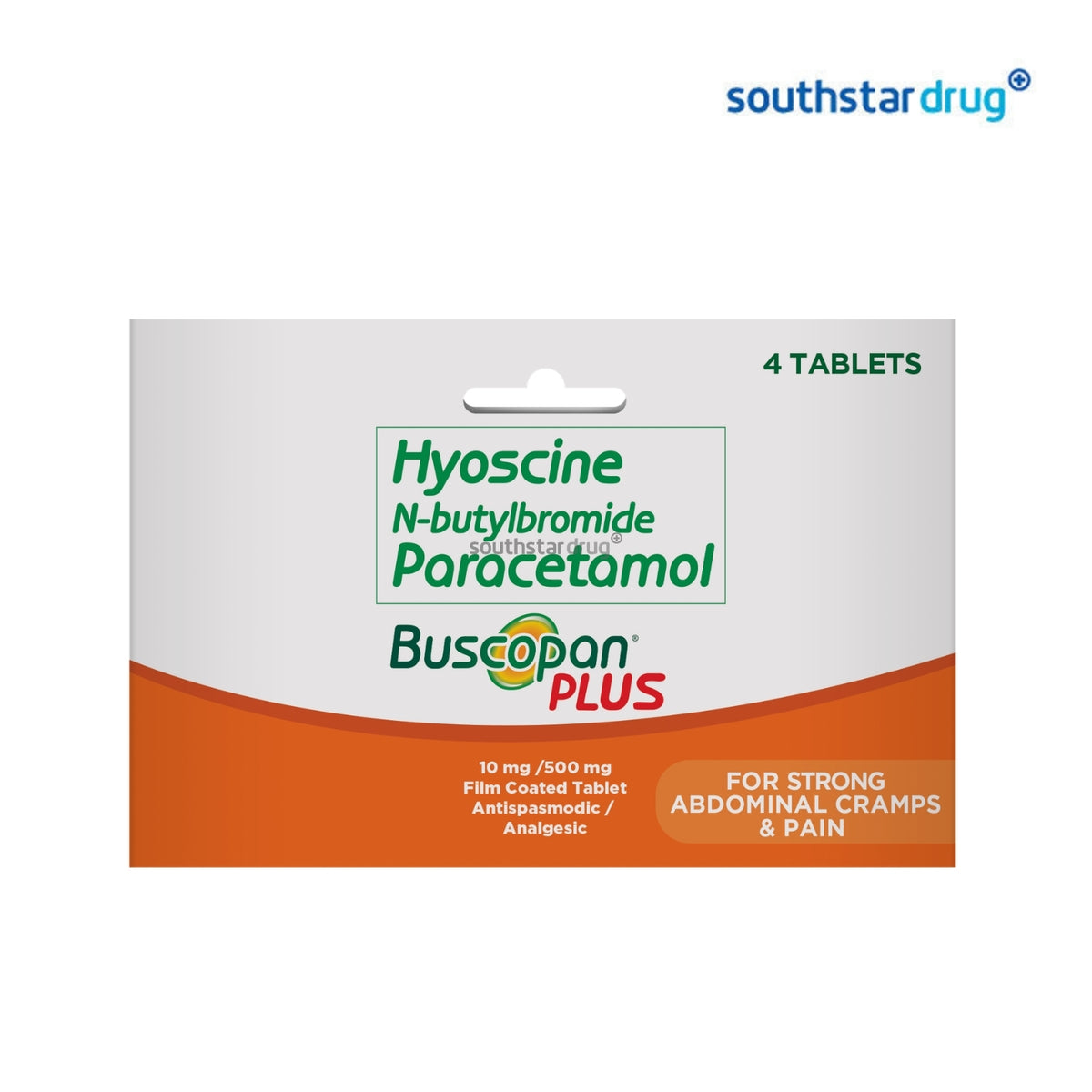 Buscopan Plus 10mg/500mg Tablet (4pcs)
