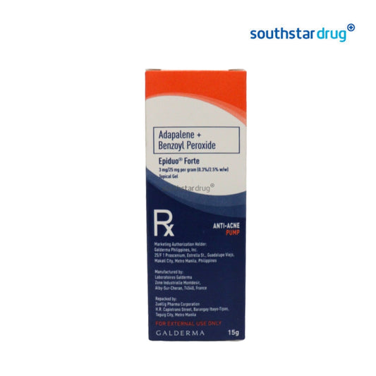 Rx: Epiduo Forte 3mg / 25mg 15g Gel