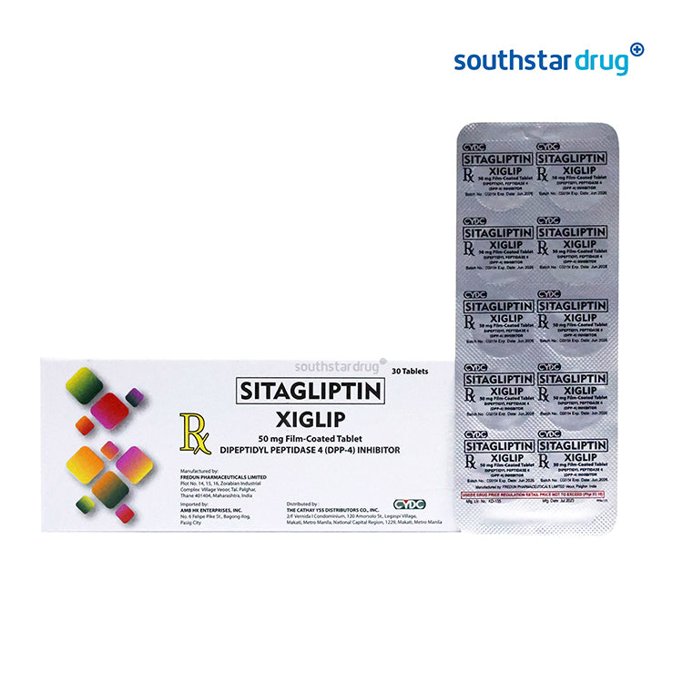 Rx: Xiglip 50mg Film-coated Tablet
