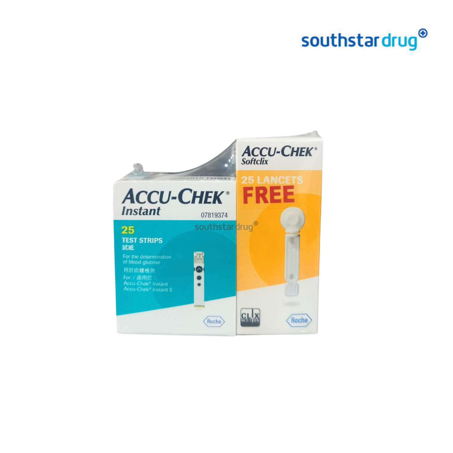Accu Chek Instant Strips 25s Free Lancets 25s