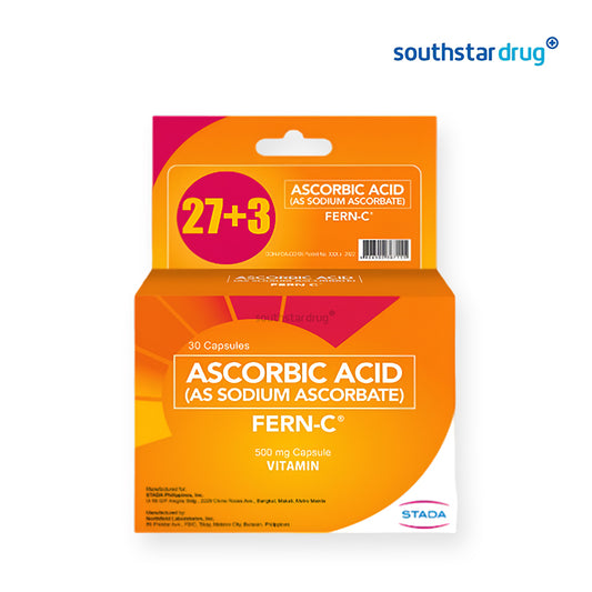 Fern-C Vitamin C 500mg Capsule 27+3
