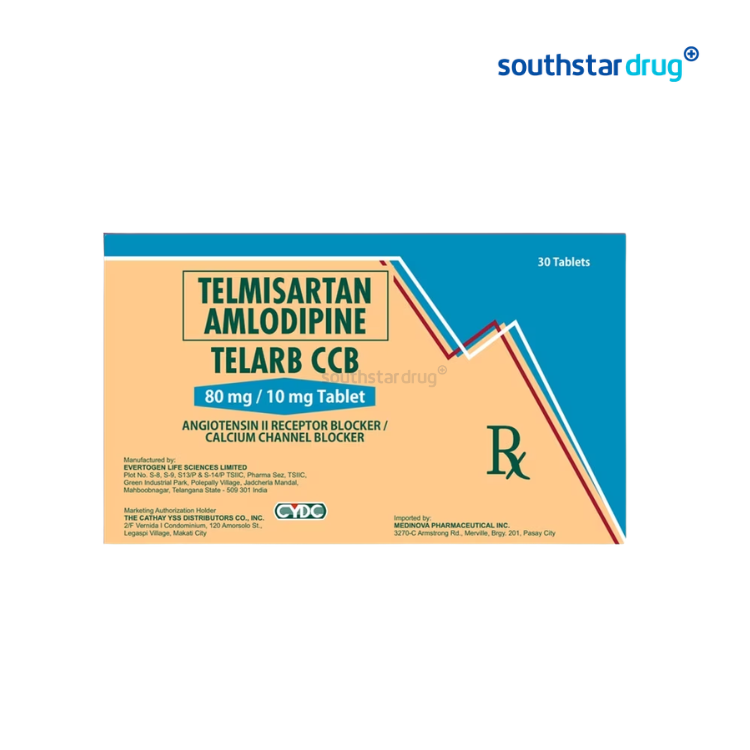 Rx: Telarb Ccb Vmrp 80Mg/10Mg Tablet