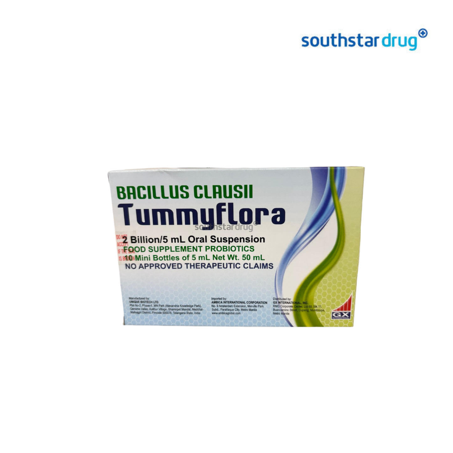 TummyFlora Oral Suspension 2 Billion/5ml – 1 Mini Bottle