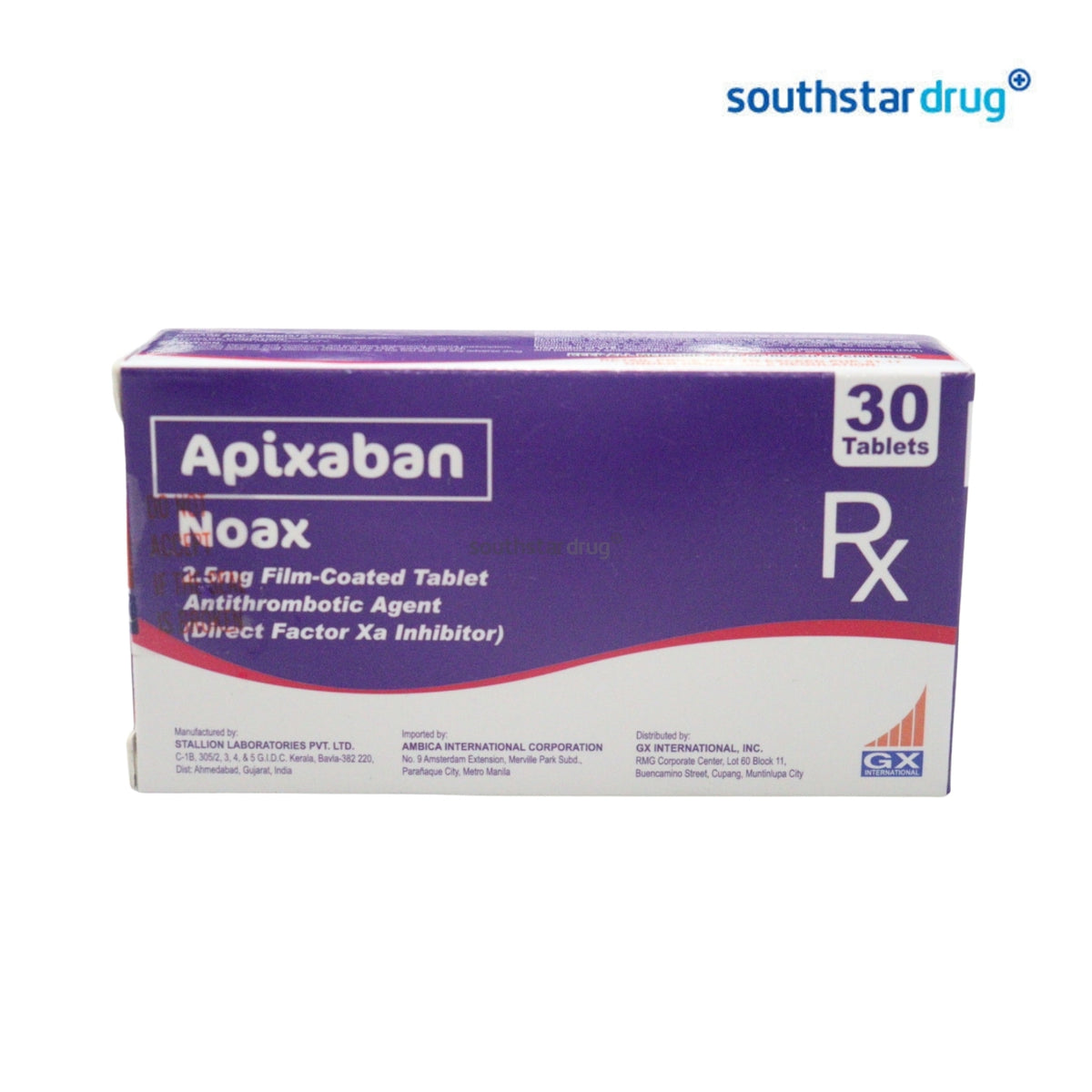 Rx: Noax Film-coated Tablet 2.5mg 1pc