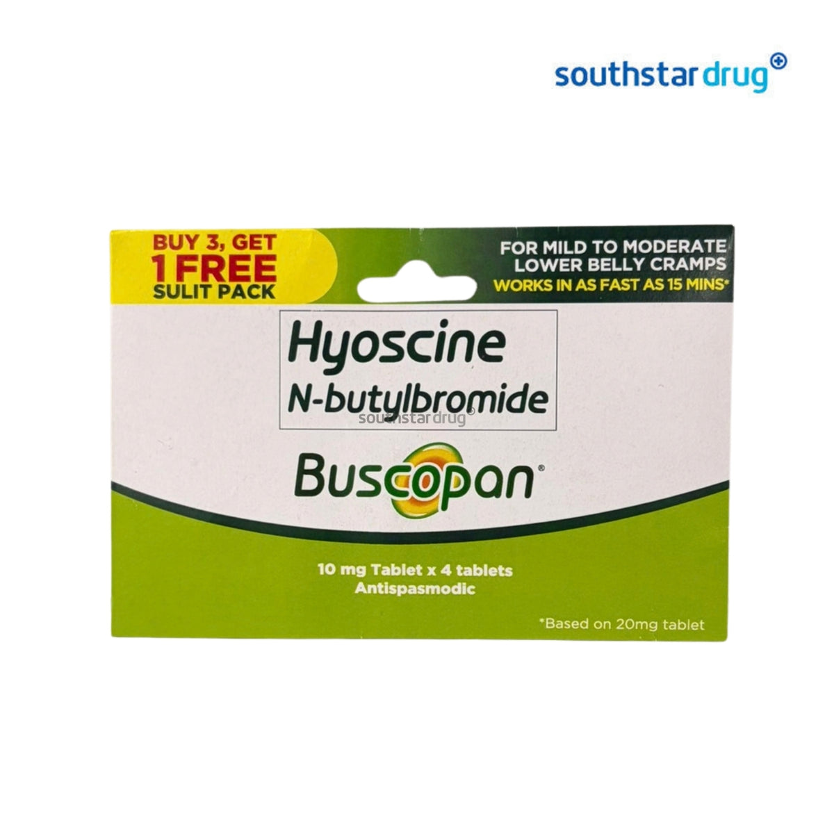 Buscopan 10mg Tablet 3+1