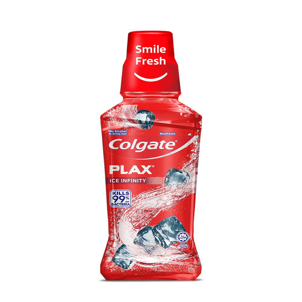 Colgate Plax Antibacterial Mouthwash Ice Infinity Intense Flavor 250ml