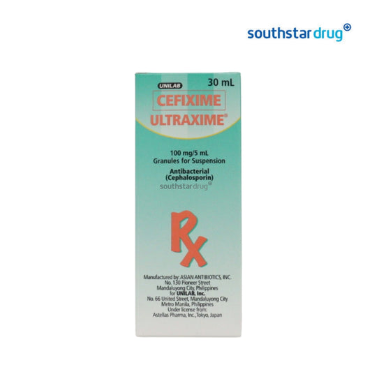 Rx: Ultraxime 100mg / 5ml 30ml Oral Suspension