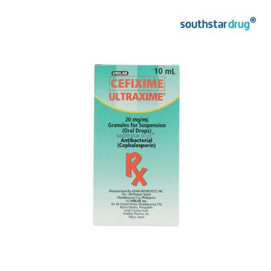 Rx: Ultraxime 20mg /ml 10ml Oral Drops