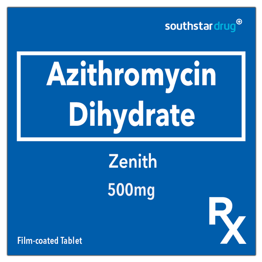Rx: Zenith 500mg Film-coated Tablet