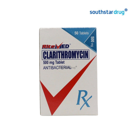 Rx: RiteMed Clarithromycin 500mg Tablet