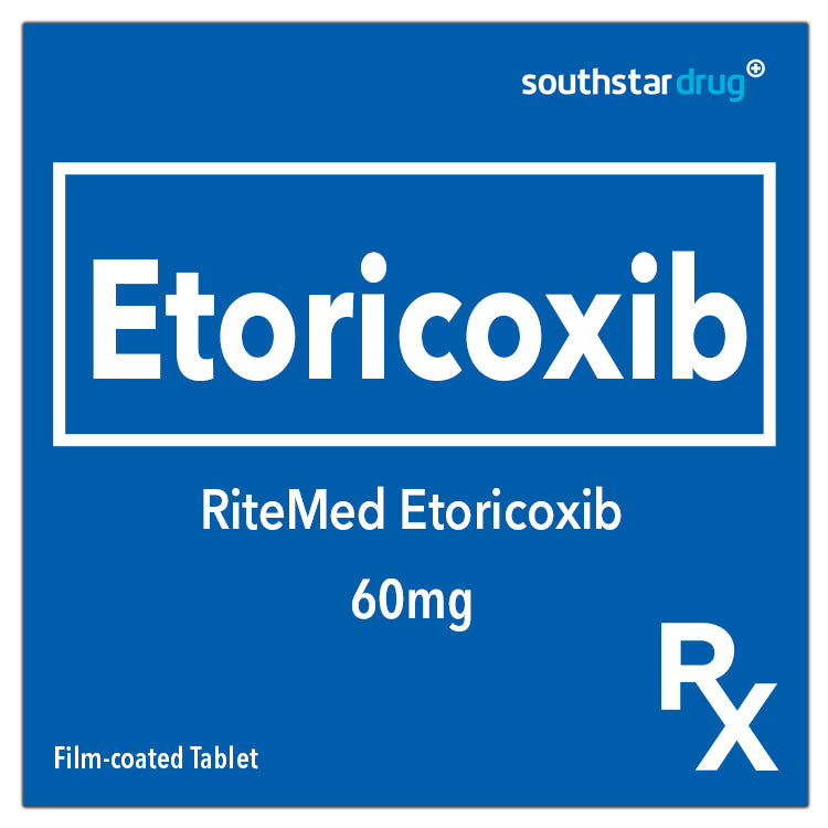 Rx: RiteMed Etoricoxib 60mg Film-coated Tablet
