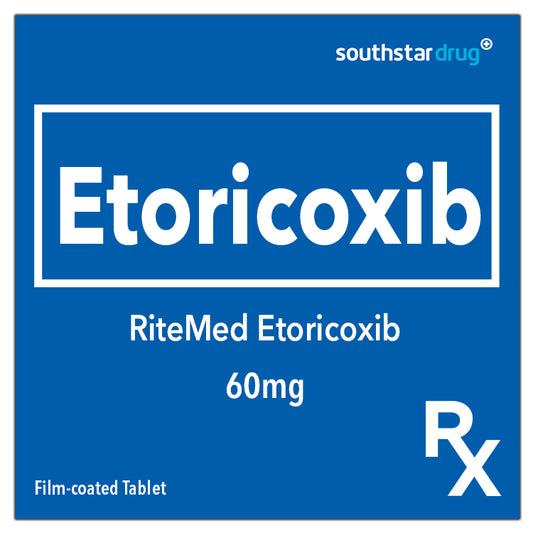 Rx: RiteMed Etoricoxib 60mg Film-coated Tablet