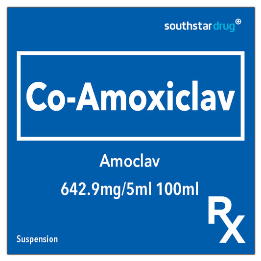 Rx: Amoclav 642.9mg/5ml Suspension