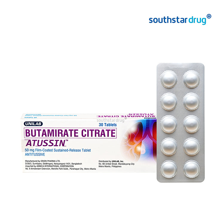 Atussin SR Tablets 50mg - 10s