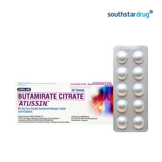 Atussin SR Tablets 50mg - 10s