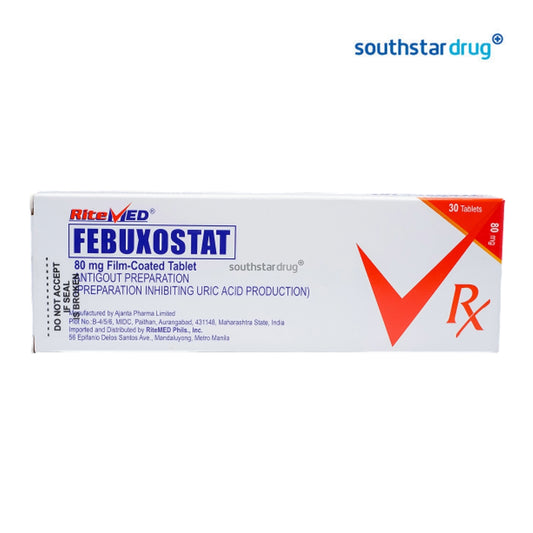 Rx: Ritemed Febuxostat Film-coated Tablet 80mg 1pc
