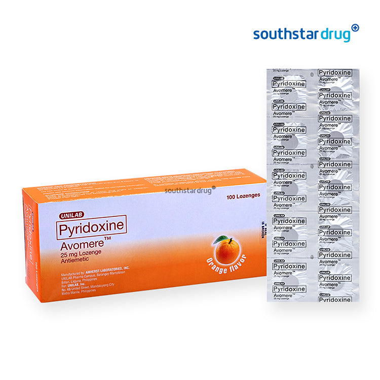 Avomere 25mg Lozenge Orange 10pcs