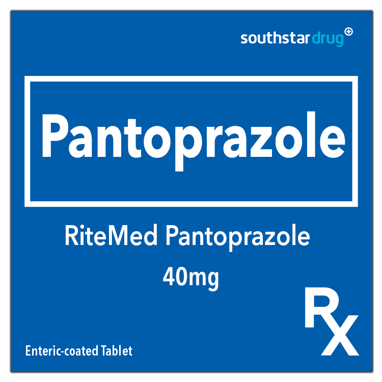 Rx: RiteMed Pantoprazole 40mg Enteric-coated Tablet