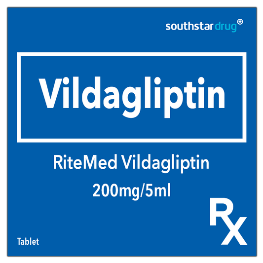 Rx: RiteMed Vildagliptin 50mg Tablet