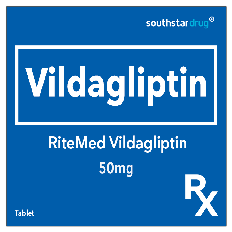 Rx: RiteMed Vildagliptin 50mg Tablet