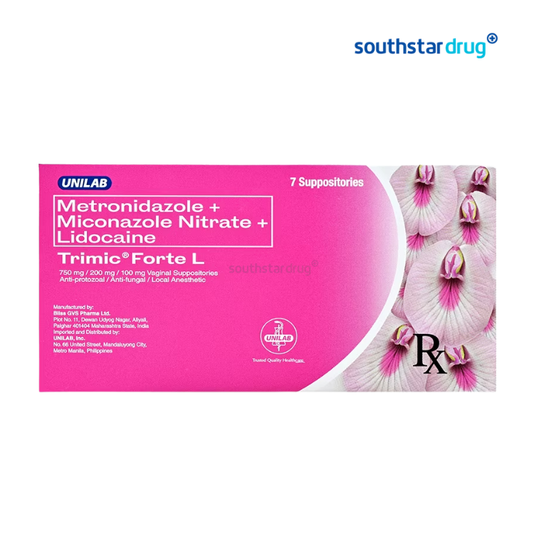 Rx: Trimic Forte L 750Mg/200Mg/100Mg Suppository