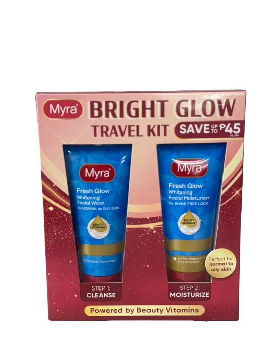 Myra Bright Glow Fresh Facial Kit 50mL + 40mL Twin Pack