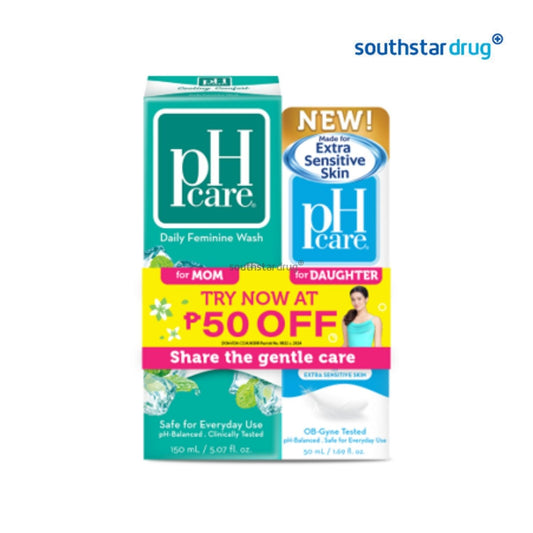PH Care Feminine Wash CC 150mL + UP 50mL Twin Pack