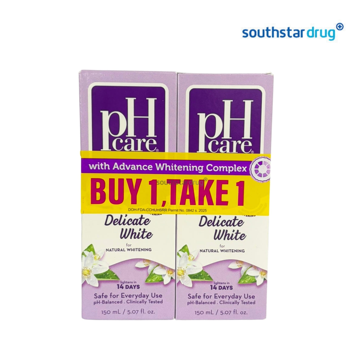 PH Care Delicate White Feminine Wash 150ml 2s