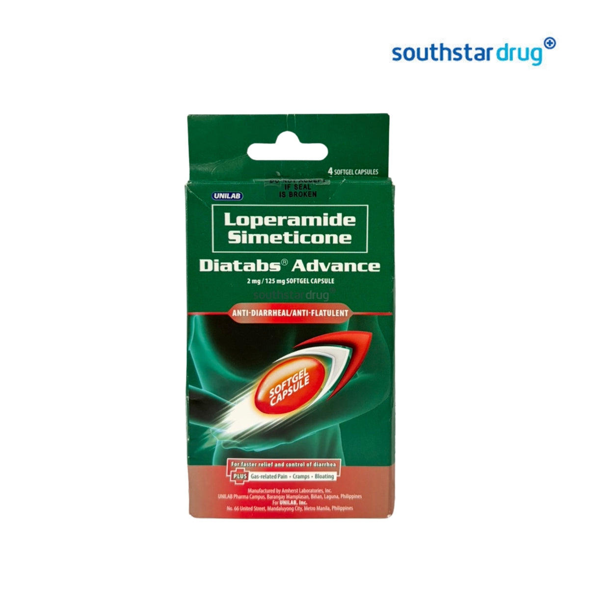 Diatabs Advance Softgel Capsule 4s – Digestive Relief