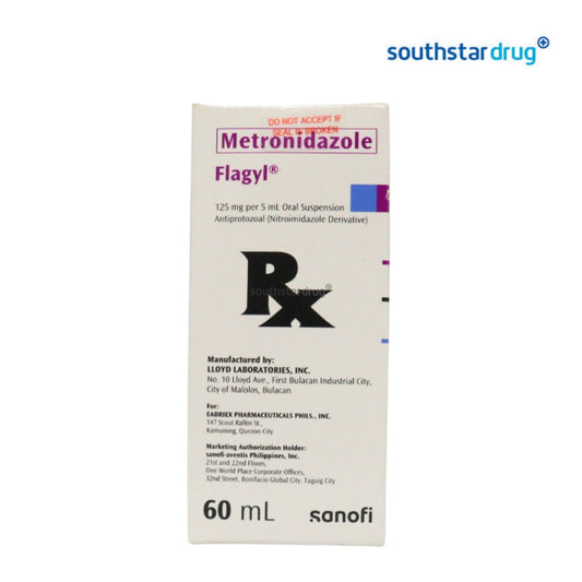 Rx: Flagyl 25mg /ml 60ml