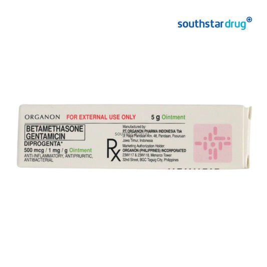 Rx: Diprogenta 500mcg / 1mg / g 5 g Ointment