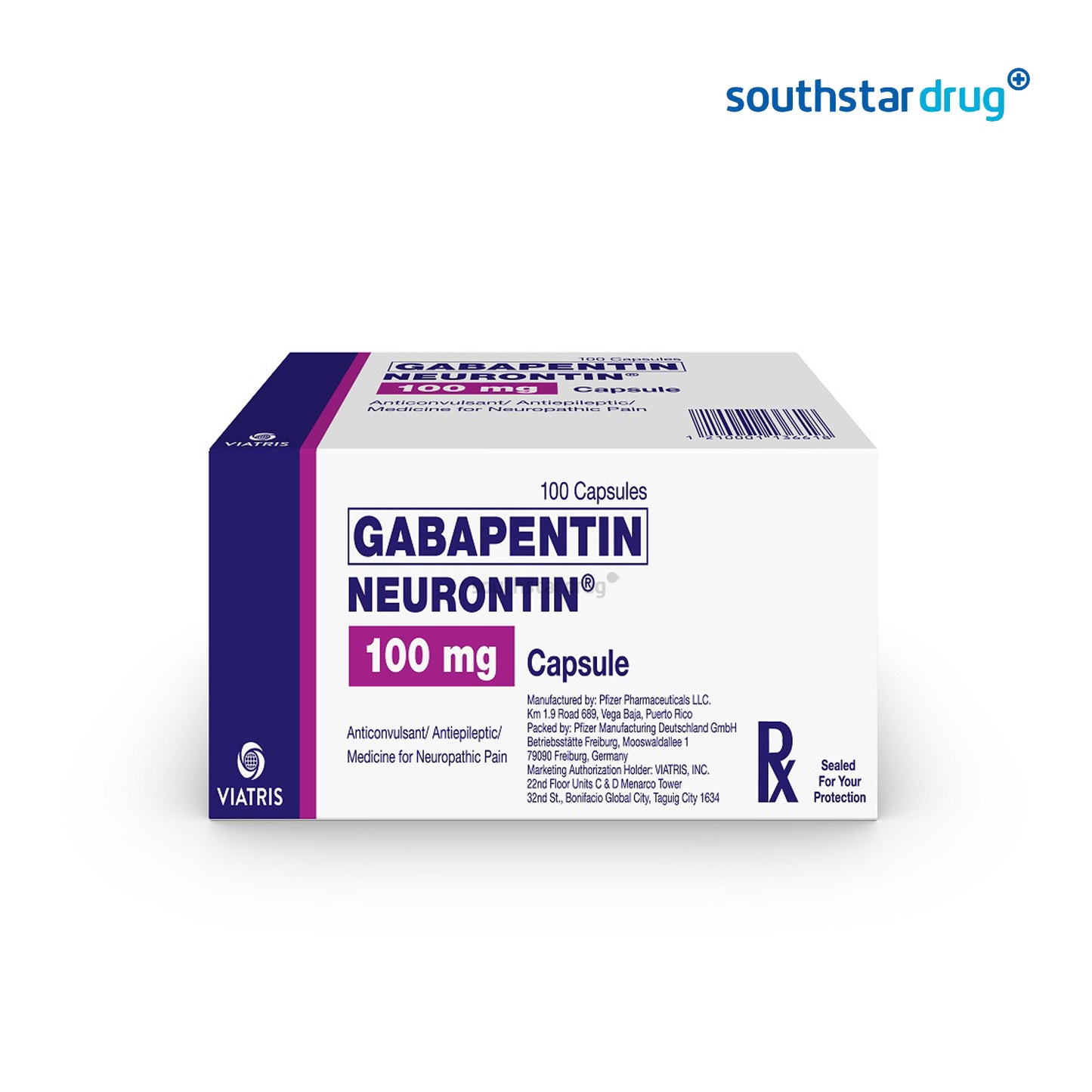 Rx: Neurontin 100mg Capsule