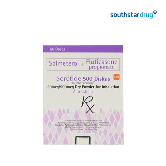 Rx: Seretide 500 Diskus 60 Doses Inhaler