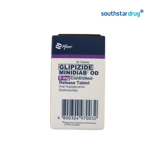 Rx: Minidiab OD 5mg Tablet