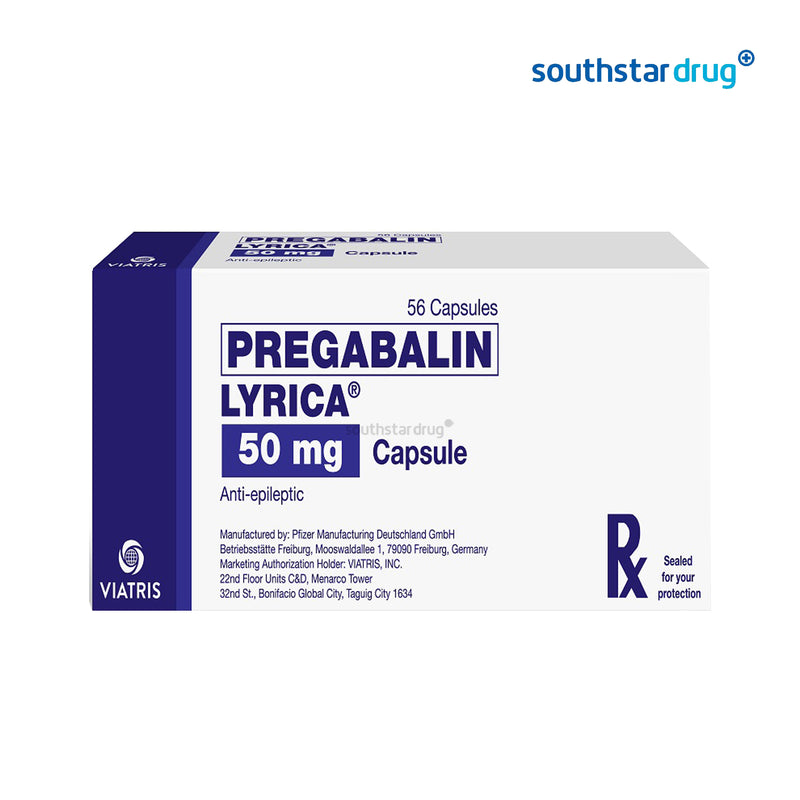 Rx: Lyrica 50mg Capsule - Southstar Drug