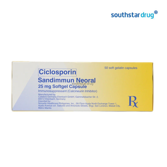 Rx: Sandimmun Neoral 25mg Capsule