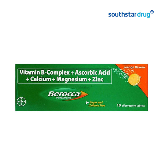 Berocca Orange Energy Vitamins Effervescent Tablets - 10s