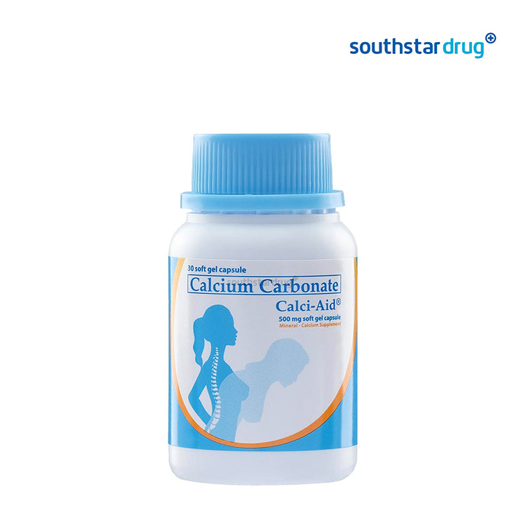 Calci-Aid Calcium Supplement Soft Gel Capsules - 30s