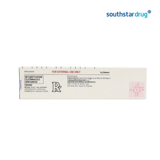 Rx: Triderm 500mcg / 1mg / 10mg 5 g Ointment
