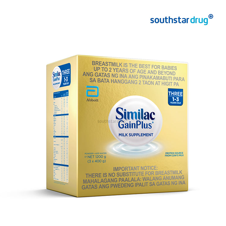 Similac GainPlus HMO 1 to 3 Years 1.2kg Box