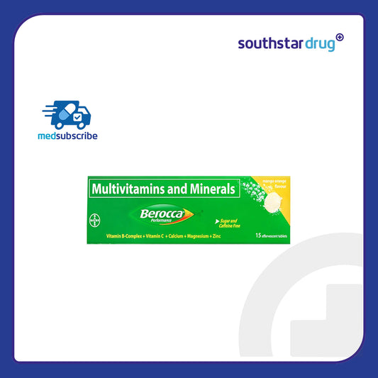 MedSubscribe - Berocca Mango Orange Energy Vitamins Effervescent Tablets - 15s