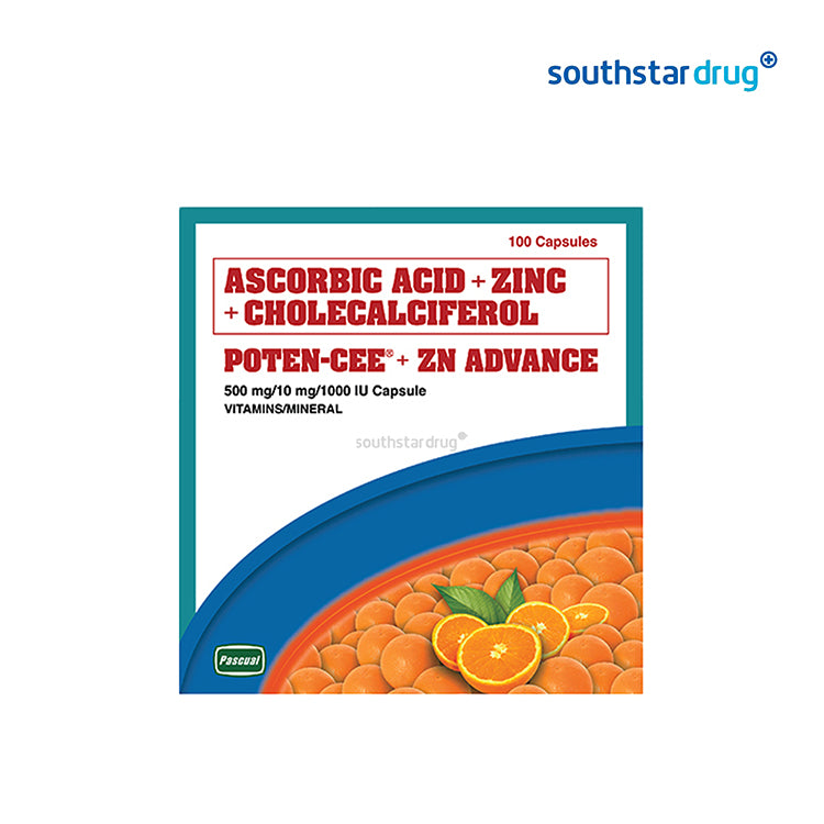 Poten-Cee + ZN Advance 500mg/10mg/1000IU Capsule - 30s