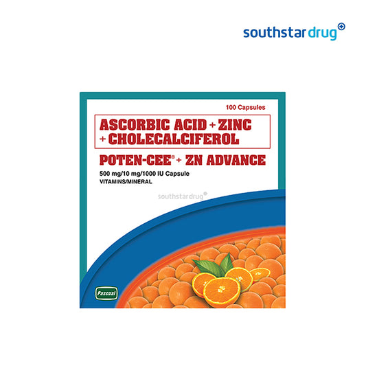 Poten-Cee + ZN Advance 500mg/10mg/1000IU Capsule - 30s
