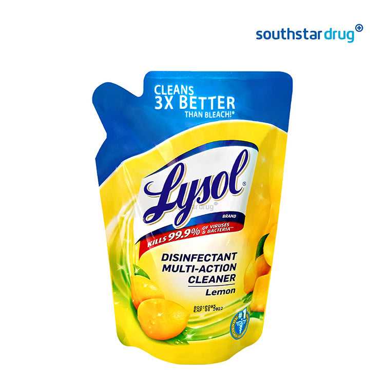 Lysol Disinfectant Cleaner Lemon 200ml Pouch