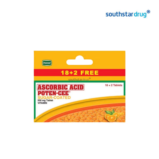 Poten-Cee Sugar Coated Tablet 500mg 18+2