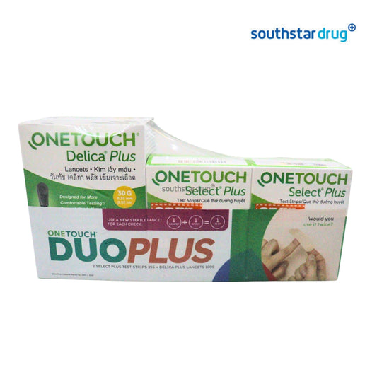 Onetouch Duoplus Strips 100 Lancets + 25sx2 Test Strips
