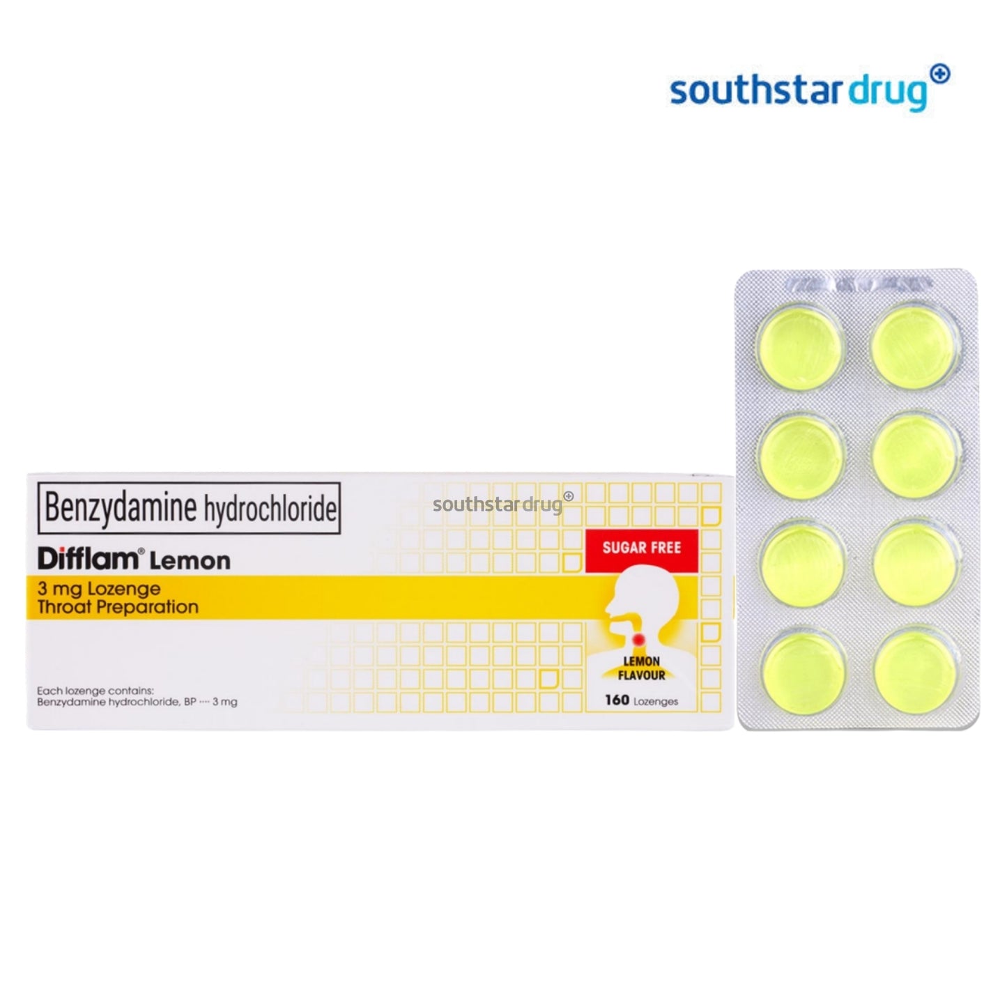 Difflam 3mg Lemon Lozenge