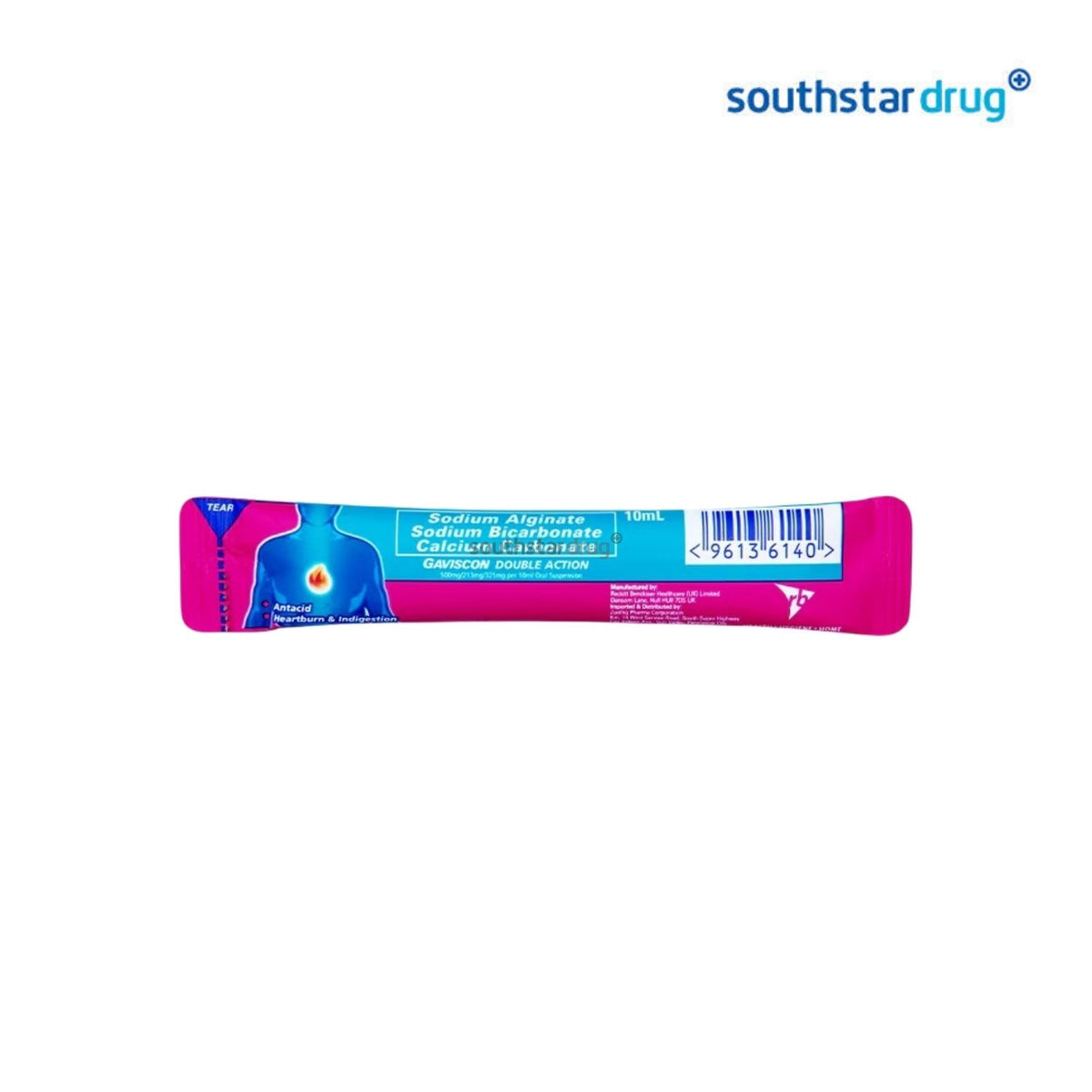 Gaviscon Double Action Suspension 10ml Sachet 7+1